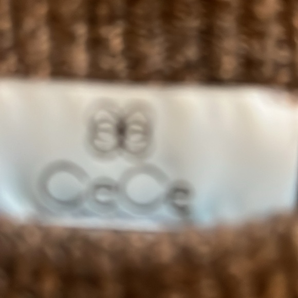 CECE SWEATER WITH PEARL YOKE AND SHOULDERS DRESSY, only worn once,runs big - Picture 4 of 7